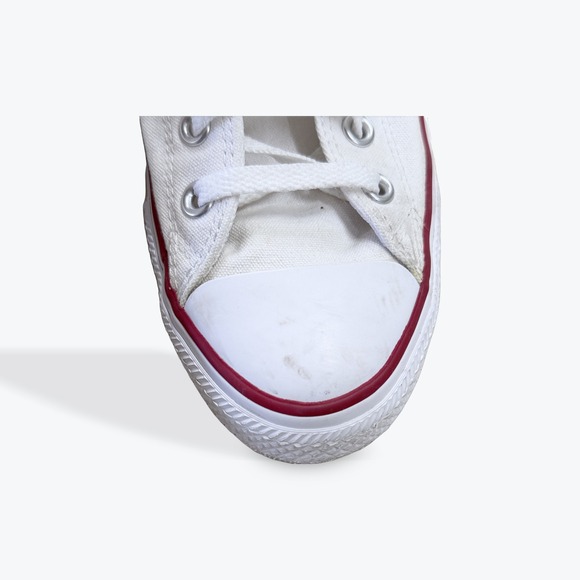 Converse Chuck Taylor All Star High Top Canvas White Sneakers Mens 9 Womens 11 - Picture 9 of 10